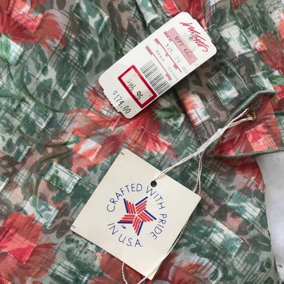 Vintage Julian Wilder Deadstock Sheer Cardigan Women's 8 Lord & Taylor USA NEW - Picture 7 of 13